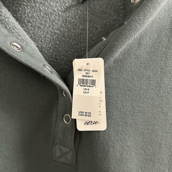 Aerie Quarter Snap Sweatshirt - Picture 3 of 5